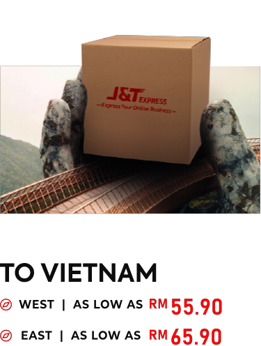 Price list of J&T International Shipping to Vietnam